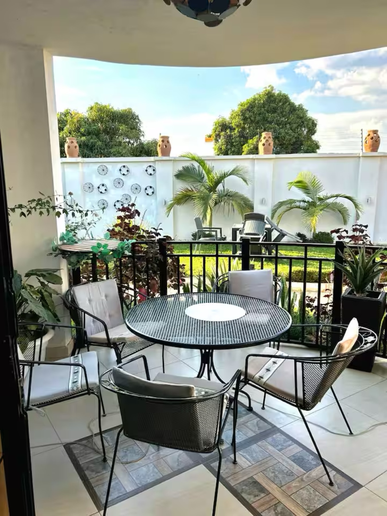 Terrasse privée sur le jardin